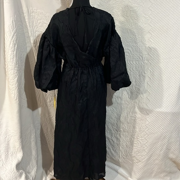 Kika Vargas X Target Floral Texture Scallop Back Midi Dress, size small, NWT - Picture 8 of 16